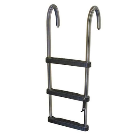 Jif Marine JIF Marine EJZ3 3 Step Removable Telescoping Pontoon Ladder EJZ3